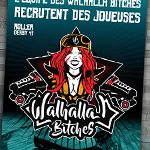 Affiche / flyercourt Roller Derby